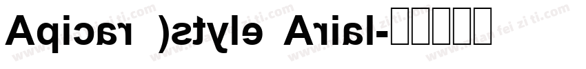 Apicar (style Arial字体转换